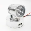 Luz de leitura nova para RV transfronteiriça, carro, barco, iate, luz de leitura de cabeceira 10-30V, escurecimento por toque, porta de carregamento USB
