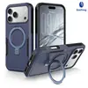 Funda de teléfono transfronteriza para iPhone 18 Pro Max con soporte giratorio magnético, cubierta protectora universal para Apple 17 Pro Max