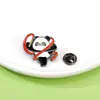 Fábrica de Origen Broche Atleta Panda Panda Jugando Baloncesto Fútbol Bádminton Tenis de Mesa Insignia Deportiva de Aleación
