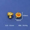 Accesorios DIY de Cobre Chapado en Oro, Cuentas Espaciadoras de Caparazón de Tortuga Ricas y Lujosas, Cuentas de Ojo de Gato, Accesorios para Pulseras, Cuentas de Calabaza, Accesorios al por Mayor