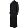 Disfraz de sacerdote medieval transfronterizo para cosplay de Halloween, disfraz de sacerdote de borde rojo.