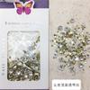 Nueva joyería de diamantes de colores mixtos, planos, de formas especiales, con base puntiaguda, tamaño mixto, celebridad de Internet, diamante del mismo color transparente AB champán