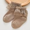 Calcetines de Encaje para Niñas Primavera y Verano Malla Fina con Borde de Encaje Calcetines para Bebé Calcetines de Princesa Venta al por Mayor Transfronteriza Estilo Coreano Color Sólido