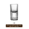 Copo de Cristal Gravado Estilo Japonês Espesso com Design Estrela para Uso Doméstico, Copo Bala de Luxo de Alta Qualidade para Licores