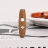 Botón de Cuerno de Madera Combinable Abrigo Cortavientos para Hombre y Mujer Accesorios de Botones Ropa para Niños Suéter Abrigo Botón Oliva