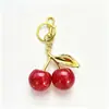 Piedras colgantes de cristal con forma de cereza de moda más vendidas, dijes de resina y accesorios - venta al por mayor para Shein, Temu y Amazon