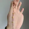 Nuevo Pulsera de Calabaza Dorada Estilo Chino, Diseño Simple y de Nicho, Sensación de Alta Gama, Hilo Rojo, Estilo Antiguo, Accesorio de Joyería Tejido a Mano
