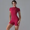 Mono de Yoga Ajustado de Nuevo Estilo con Sensación de Segunda Piel, Cuello Alto, Media Cremallera, Secado Rápido, Traje Deportivo para Correr, Ropa de Fitness