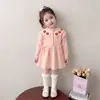 Vestido de Otoño para Niña 2026 Nuevo Estilo Suéter de Punto Infantil Vestido de Princesa Primavera y Otoño Falda Elegante para Cumpleaños de Niña