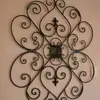 Decoración de Metal para Pared Europea Artesanía Forjada Hierro Forjado Decoración de Pared Clematis Artesanía Pintada con Spray