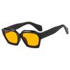 Óculos de Sol Cool e Modernos da Rain com um Estilo Street de Alta Qualidade, Armação Quadrada Grande Fosca, Emagrecem o Rosto, Óculos de Sol Fashion e Versáteis