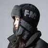 Nuevo gorro de invierno para mujer, adecuado para ciclismo al aire libre, cálido y con forro polar, a prueba de viento y resistente al frío, engrosado con protección para los oídos, gorro de felpa estilo Lei Feng
