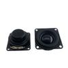 Altavoz cuadrado magnético doble de rango completo multimedia con tapa convexa de aluminio de 23 núcleos/40*40/1.5 pulgadas con borde de goma/4*5W