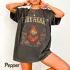 Camiseta Glass Throne Fire Heart Camiseta Glass Throne Estampa Moda Streetwear Feminino Casual Solta