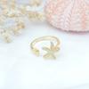 Accesorios para Joyería DIY Soporte para Anillos de Estrella de Mar Anillo Abierto de Micro Perlas Soporte Vacío para Anillos de Mujer Elegante