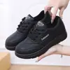 Zapatos Deportivos de Cuero de Moda para Mujer, Estilo Popular de Primavera y Otoño, Mocasines Versátiles, Antideslizantes, Impermeables, Zapatillas de Suela Blanda, Zapatos de Exterior de Suela Gruesa