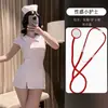 Atractivo conjunto de enfermera sexy de nicho uniforme de tentación para discoteca conjunto de lencería erótica vestido uniforme de deseo puro conjunto de atuendo de cosplay