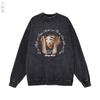 Sudadera con capucha de banda de hip-hop retro estadounidense, lavada, de terciopelo, para parejas, venta al por mayor