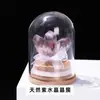 Jingde Joyería Racimo de Cristal Natural Embotellado Cubierta de Vidrio Transparente A Prueba de Polvo Adornos de Escritorio Manualidades Decorativas Venta al por Mayor