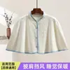 Chal de Lana de Isla Estilo Capa Xiyue Otoño e Invierno para Maternidad, Caliente para Cuidado Postparto, Protector de Hombros a Prueba de Frío para Mujeres Embarazadas