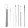 Set de Cucharas para Limpiar Oídos Artefacto para Limpiar Oídos Tipo Tornillo Profesional Cuchara para Cerumen Hebilla Herramienta Doméstica para Limpiar Oídos para Adultos