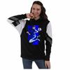 Sudadera con capucha para pareja con forro polar de Blue Prison, con cierre azul, sudadera con capucha transfronteriza