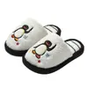 Chinelos de Algodão para Casa para Uso Interno no Inverno, Chinelos de Pelúcia Quentes Desenho Animado Fofos Corporativos para Homens, Atacado em Estoque