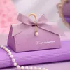 Anillo de Madera Creativo de Lujo Ligero 2026 Nuevo Estilo Bolsa de Dulces de Boda Caja de Boda Caja de Regalo de Boda Morada de Gama Alta