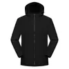 Jaqueta softshell com capuz de cor sólida e gola alta para uso externo na primavera e no outono, logotipo personalizado disponível para uniformes de trabalho, adequada para empresas e concessionárias 4S