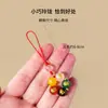 Cadena para Teléfono Dios de la Riqueza de Cinco Vías de Ágata Chapada en Oro, Colgante de Teléfono de Cristal Natural, Cadena Anti-Pérdida para Bolso Estilo Chino Cinco Elementos Al por Mayor