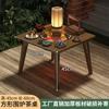 Mesa de Té para Uso Doméstico en la Sala de Estar, Adecuada para Preparar Té, Calentar Fuego, Fondue y Barbacoa; Mesa redonda pequeña para uso en interiores, juego completo de electrodomésticos para el hogar