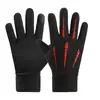 Luvas Masculinas de Outono e Inverno, Tela Sensível ao Toque, Forradas com Lã, Quentes, Antiderrapantes, à Prova de Vento, Impermeáveis, para Corrida, Esportes, Ciclismo, Luvas Completas de Cinco Dedos