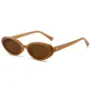 Gafas de Sol Retro Ovaladas de Marco Pequeño con Personalidad de Venta Caliente Transfronteriza Artículo Popular de Celebridad de Internet Xi Yin Europeas y Americanas Amazon