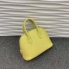Nuevo bolso shell de piel de vaca TOGO moderno simple bandolera de mensajero color sólido cuero genuino bolso bowling para mujer