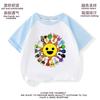 Sprunki Merchandise Caja de Ritmo Ropa Camiseta Infantil Verano Algodón Manga Corta Top Raglán Manga Media Camiseta Básica