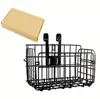 Cesta plegable para bicicleta, cesta trasera ampliada para bicicletas de montaña, cesta con forro interior, cesta para bicicleta de montaña