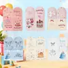 Cartões de aniversário personalizados, cartões postais manuscritos de alta qualidade, buquês de presente, cartões pequenos, cartões dobráveis e conjuntos de envelopes