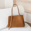 Bolsa feminina multi-compartimentos, nova bolsa de ombro de alta qualidade, bolsa tote feminina casual estilo vintage de grande capacidade