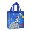 Bolsa no tejida con estampado de astronauta, bolsa no tejida creativa de viaje al universo, bolsa no tejida para empaque de regalo