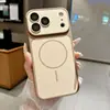 Capa Magnética para Celular com Toque de Pele Fosca para iPhone 18 Pro Max Apple 16 Cobertura Total Capa de Proteção contra Quedas 15