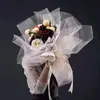 Estampado en Caliente Estrella y Luna de Lentejuelas Flor Envuelto en Gasa Ramo de Rosas de Gasa Malla para Empaque de Flores de Hada Material de Malla Venta al por Mayor