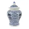 Porcelana Azul y Blanca de Jingdezhen Rojo Bajo Esmalte "Doble Felicidad" Tarro General Sala de Estar Boda Jarrón Adorno Decorativo Cerámica Regalo de Negocios
