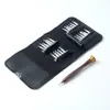 Bolsa de couro Conjunto de chave de fenda 25 em um multifuncional para celular Ferramenta de manutenção de máquina de desmontagem de cabeça de lote Chave de fenda combinada multiuso