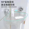 Estante Esquinero de Ventosa con Onda de Agua Triángulo Baño Inodoro Gancho sin Taladro Estante de Almacenamiento Montado en la Pared