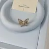 Diseño de Juego de Anillos de Mariposa, Joyería de Anillos de Lujo Ligero, Joyería Melard, Anillos de Pareja Dorados de Moda al por Mayor