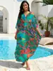 2027 Nuevo Cubre Traje de Baño de Playa para Mujer Transfronterizo Vestido Largo Bohemio de Vacaciones Cubre Bikini Ropa de Baño Ropa Exterior