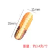 Yqt Lindo Cachorro Hamburguesa Pan Mini Set de Juguetes de Comida Resina Accesorios DIY Accesorios Pequeños Juguete de Escritorio Adornos