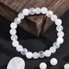 Pulsera de Cristal de Venta Caliente Transfronteriza, Pulsera Elástica Hecha a Mano con Cuentas para Hombres y Mujeres, Pulsera de la Suerte para Parejas de Piedra Ojo de Tigre Obsidiana