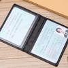 Portatarjetas avanzado de cuero para licencia de conducir, tarjetero ultradelgado para hombre, tarjetero múltiple, funda protectora para licencia de conducir, delgado para mujer, venta al por mayor