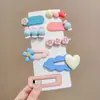 Grampos de Cabelo de Tecido Outono e Inverno Presilhas de Laço de Bebê Grampos de Cabelo Versáteis Totalmente de Tecido Presilhas Laterais de Bebê Acessórios de Cabelo para Meninas